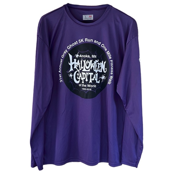 no brand Other - Halloween Capital of the World 
Anoka Gray Ghost Long Sleeve Purple Shirt